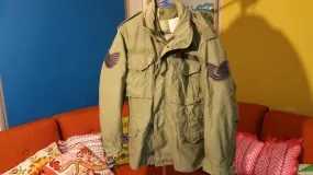 1976 Vintage M-65 Airforce Field Jacket w/ Liner (Taxi Driver, Robert DeNiro Coat) Made in USA