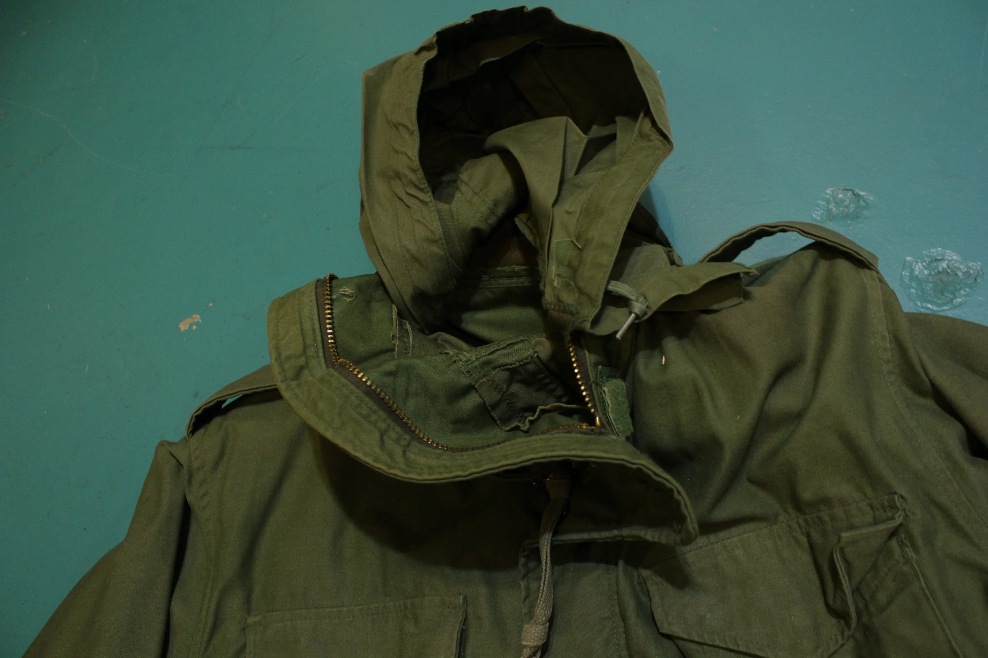 1981 Vintage M-65 Airforce Field Jacket w/ Liner OG-107 DLA-81-C-2335 Small