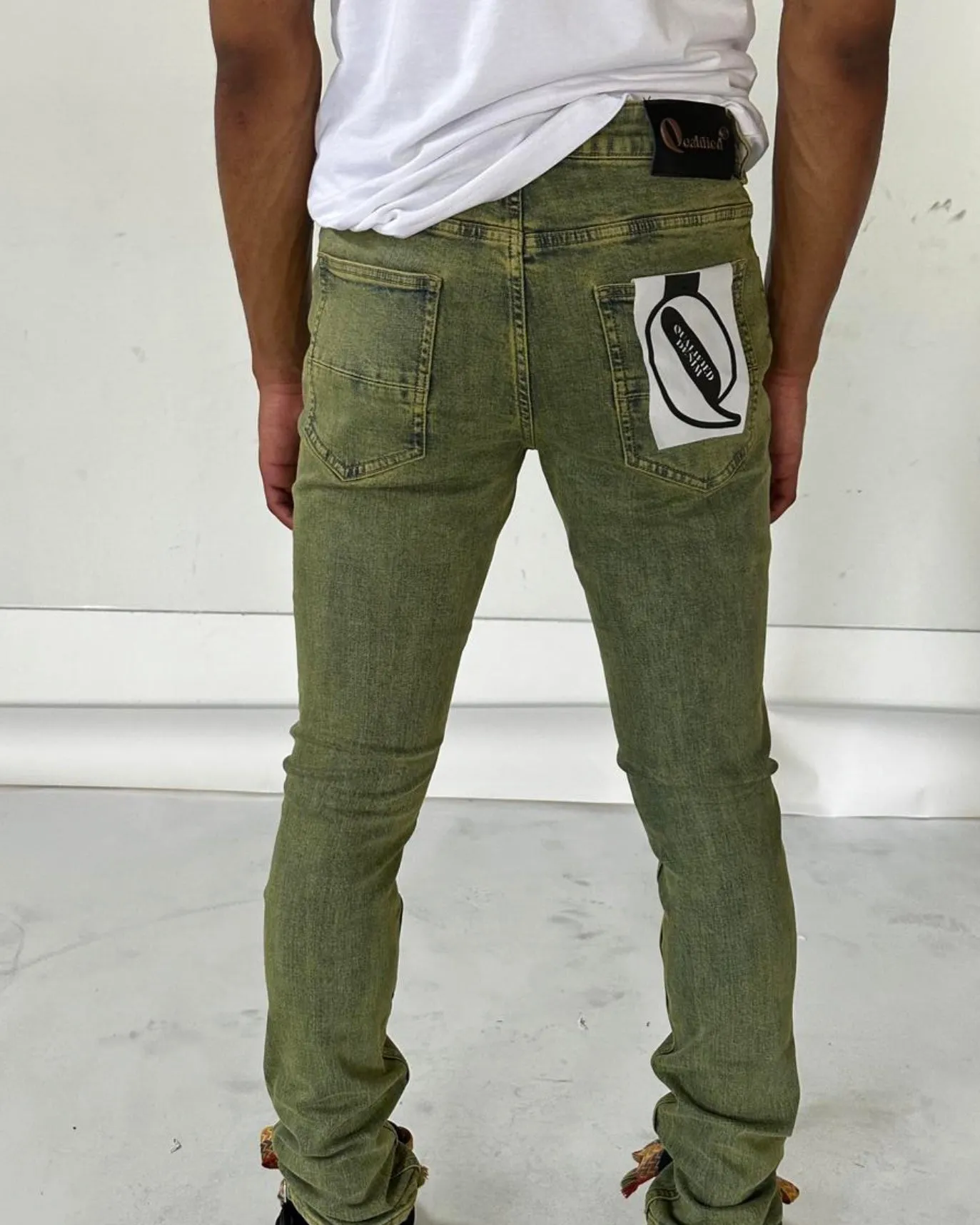 Acid Washed Slim Skinny Denim Pant