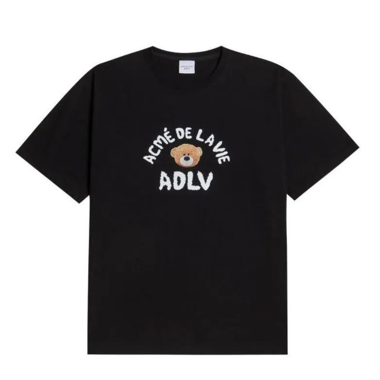 ADLV TEDDY BEAR T-Shirt TEE BLACK (DIRECTLY FROM KOREA)