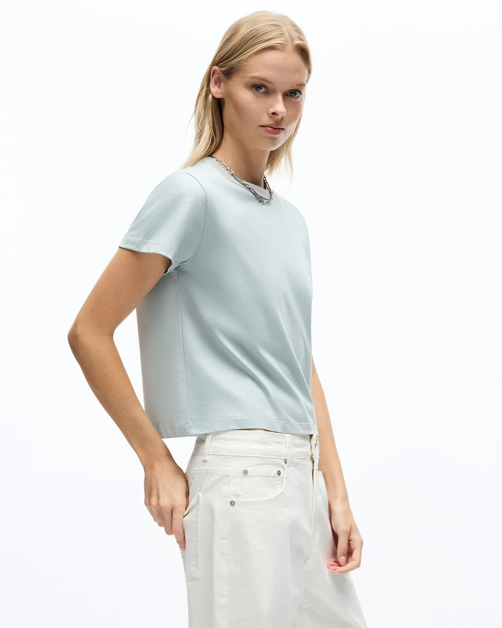 ALEXA T-SHIRT - ICE BLUE