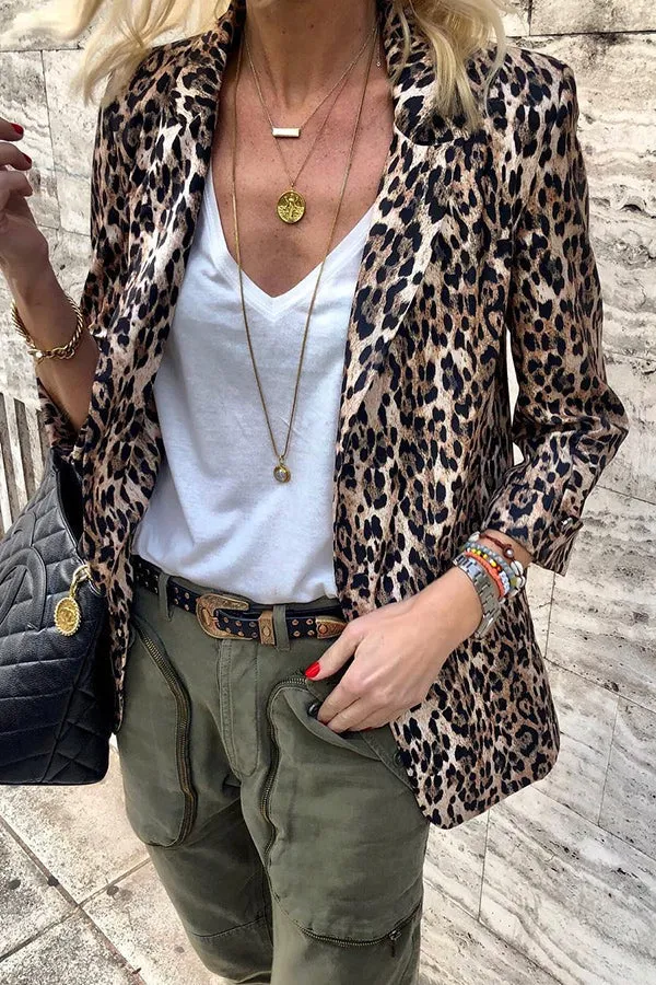 All I See Leopard Lightweight Blazer