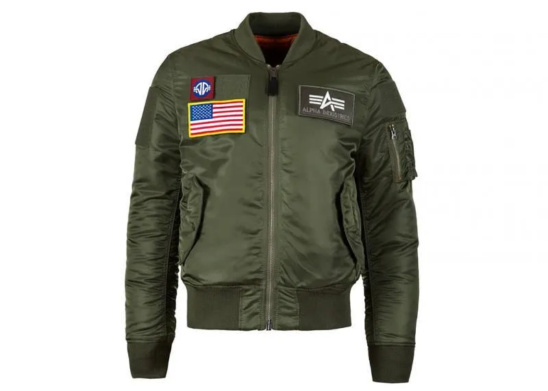 ALPHA INDUSTRIES - Men - MA-1 Flex Slim Jacket - Sage