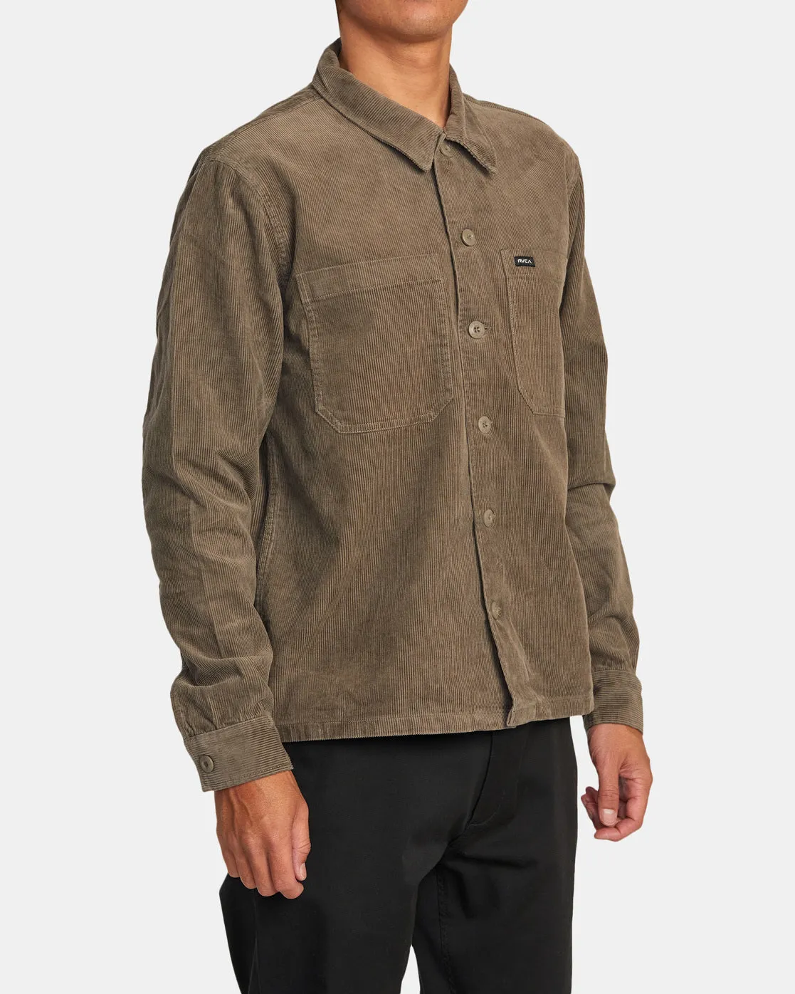 Americana Corduroy Overshirt - Mushroom