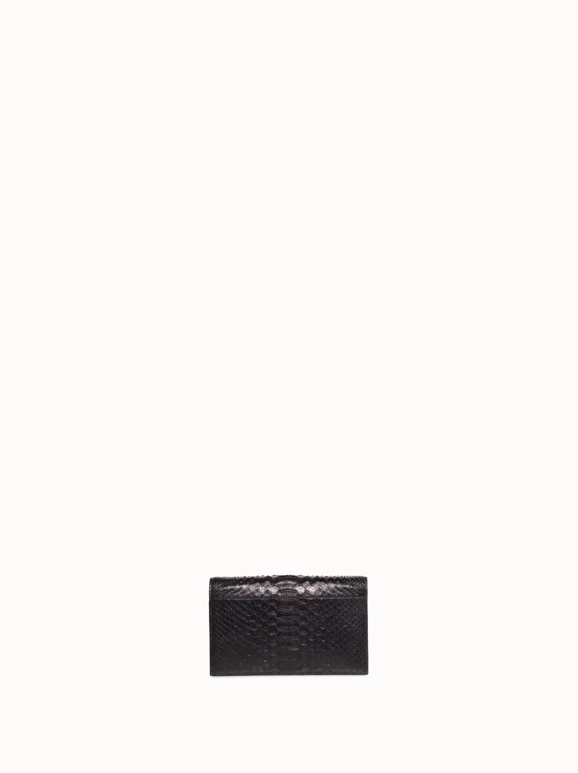 Anouk Clutch Tasche aus Pythonleder mit verstellbarem Doppelgriff