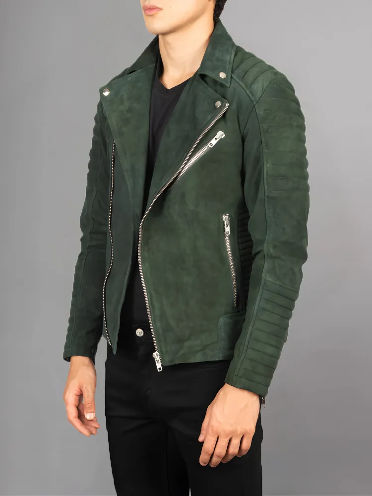 Armand Black Leather Biker Jacket