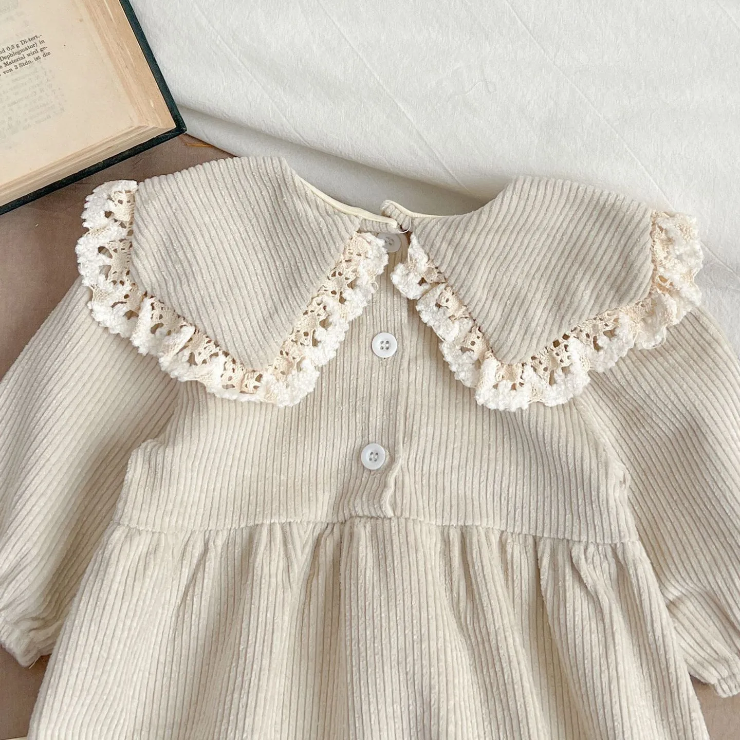 Baby Kid Girls Solid Color Rompers Wholesale 240111156