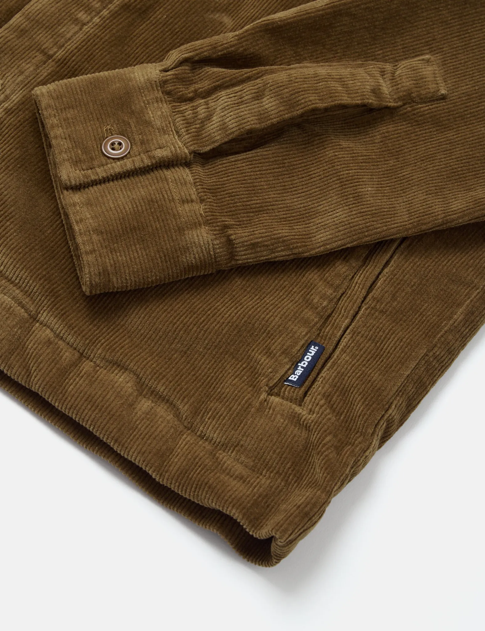 Barbour Corduroy Overshirt - French Sandstone Brown