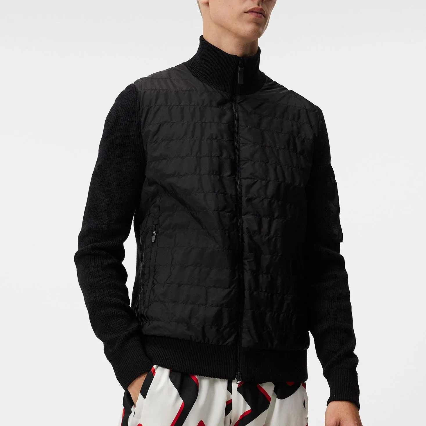 Beck Knitted Hybrid Jacket Black - AW23