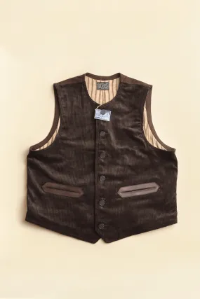 Belafonte Ragtime Civilian Deck Vest Corduroy - Brown