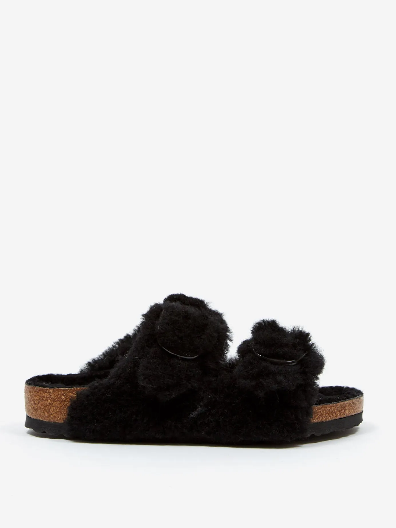 Birkenstock Arizona Big Buckle Shearling Teddy W - Black