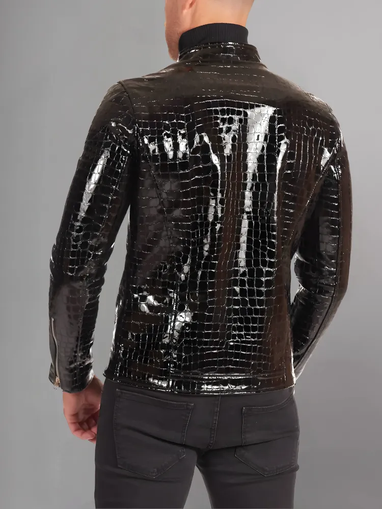 Black Motorcycle Brando Mens Leather Jacket