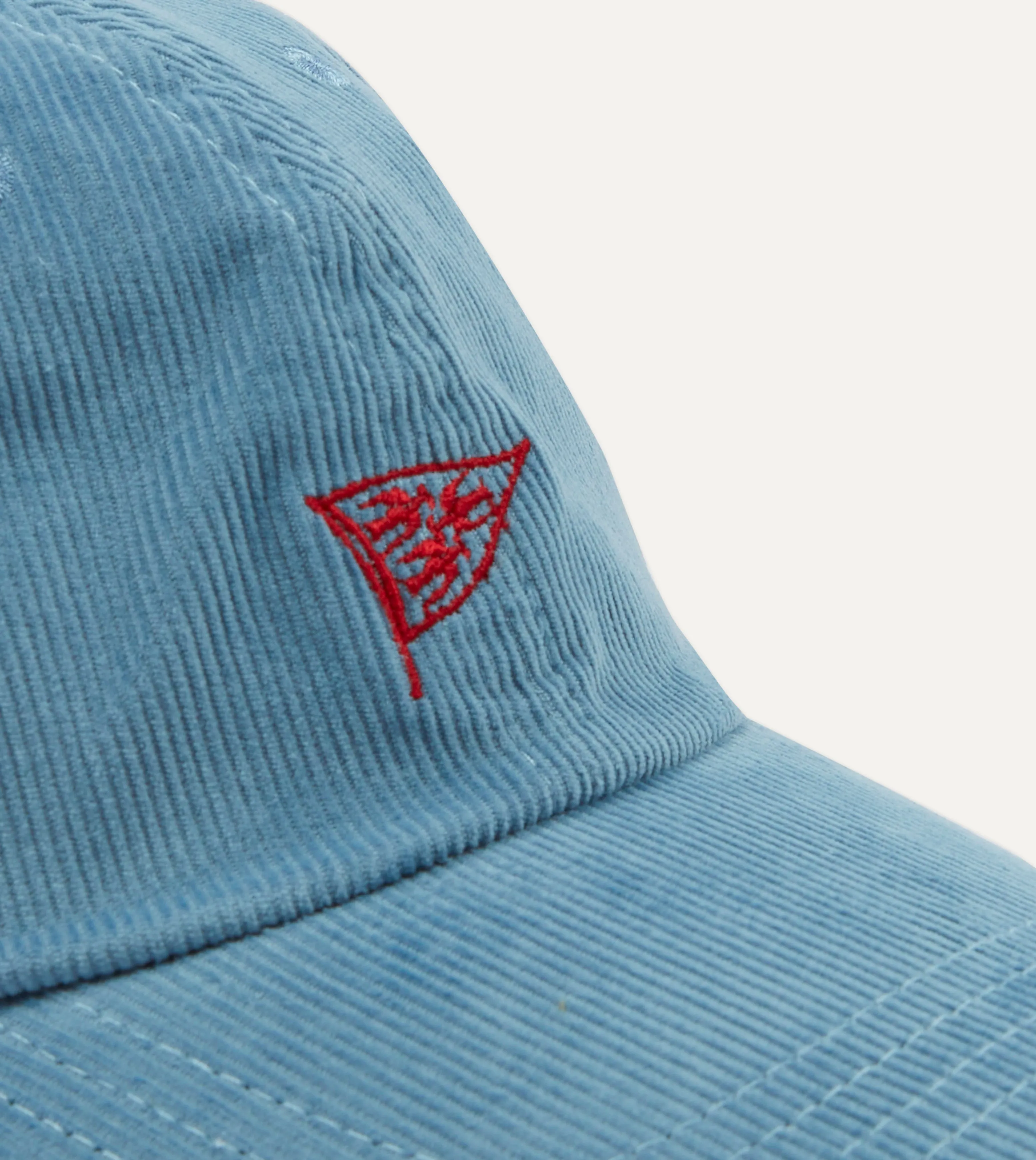 Blue Pigeon Flag Emblem Cotton Corduroy Baseball Cap