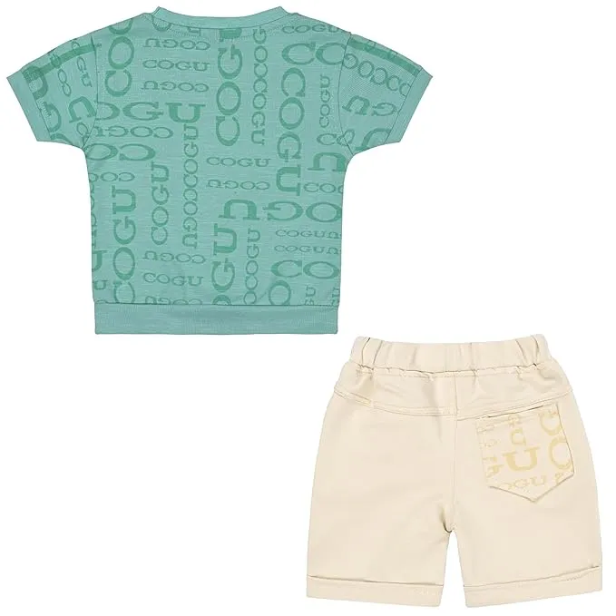 Boys Teddy Printed T-Shirt and Shorts