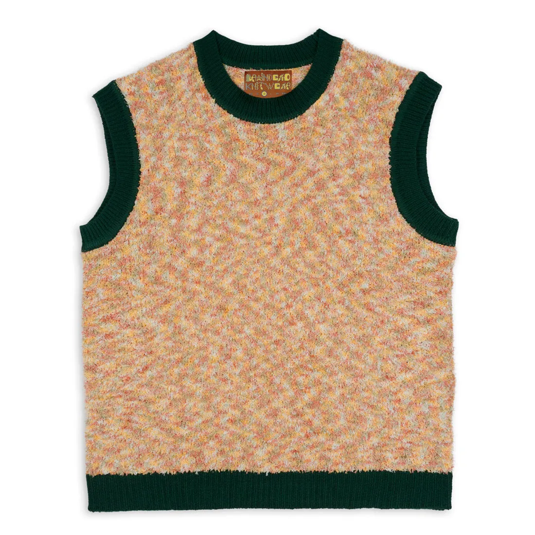 Brain Dead Teddy Fur Striped Vest