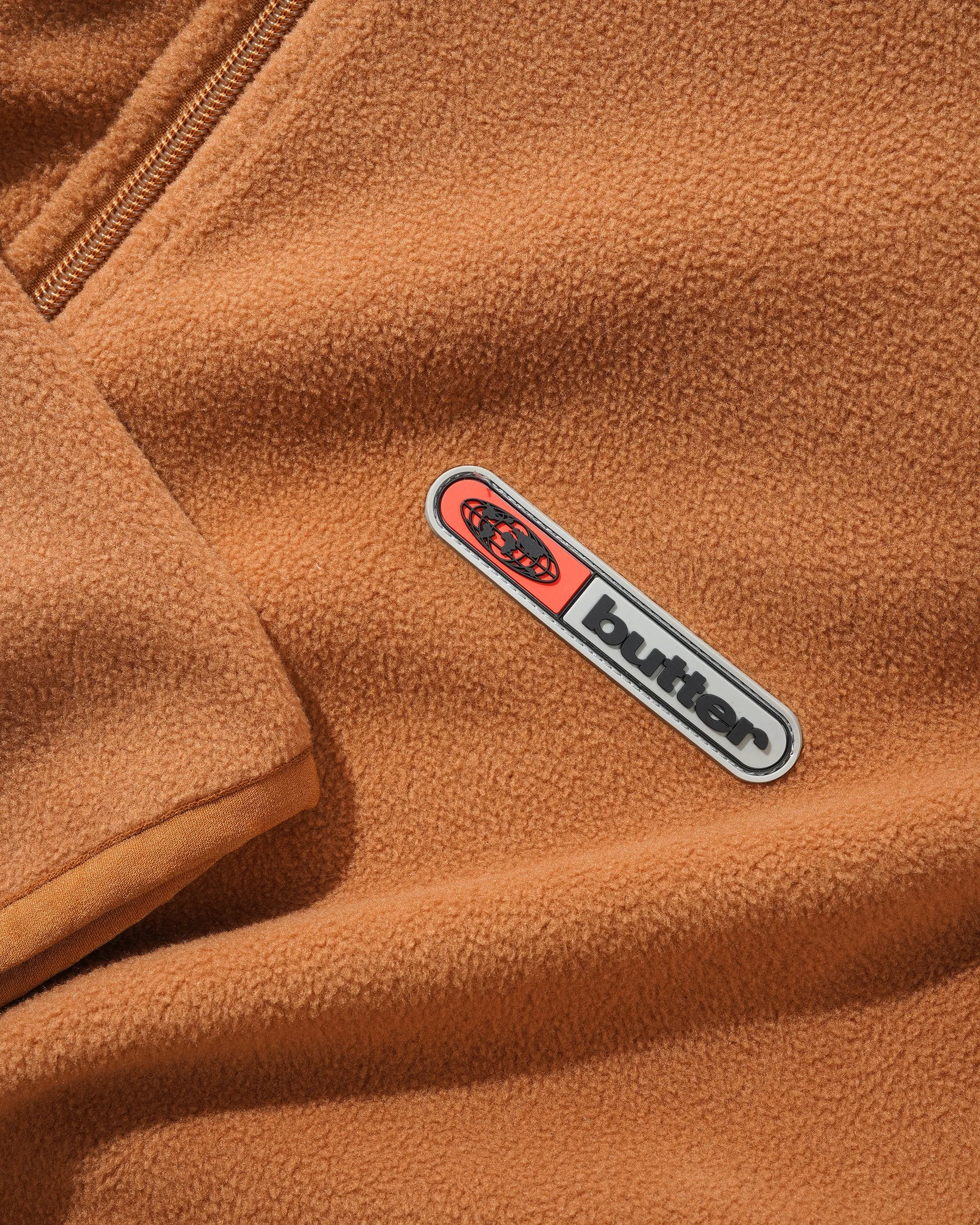 Butter Goods Trail Polar Fleece Jacket Brown