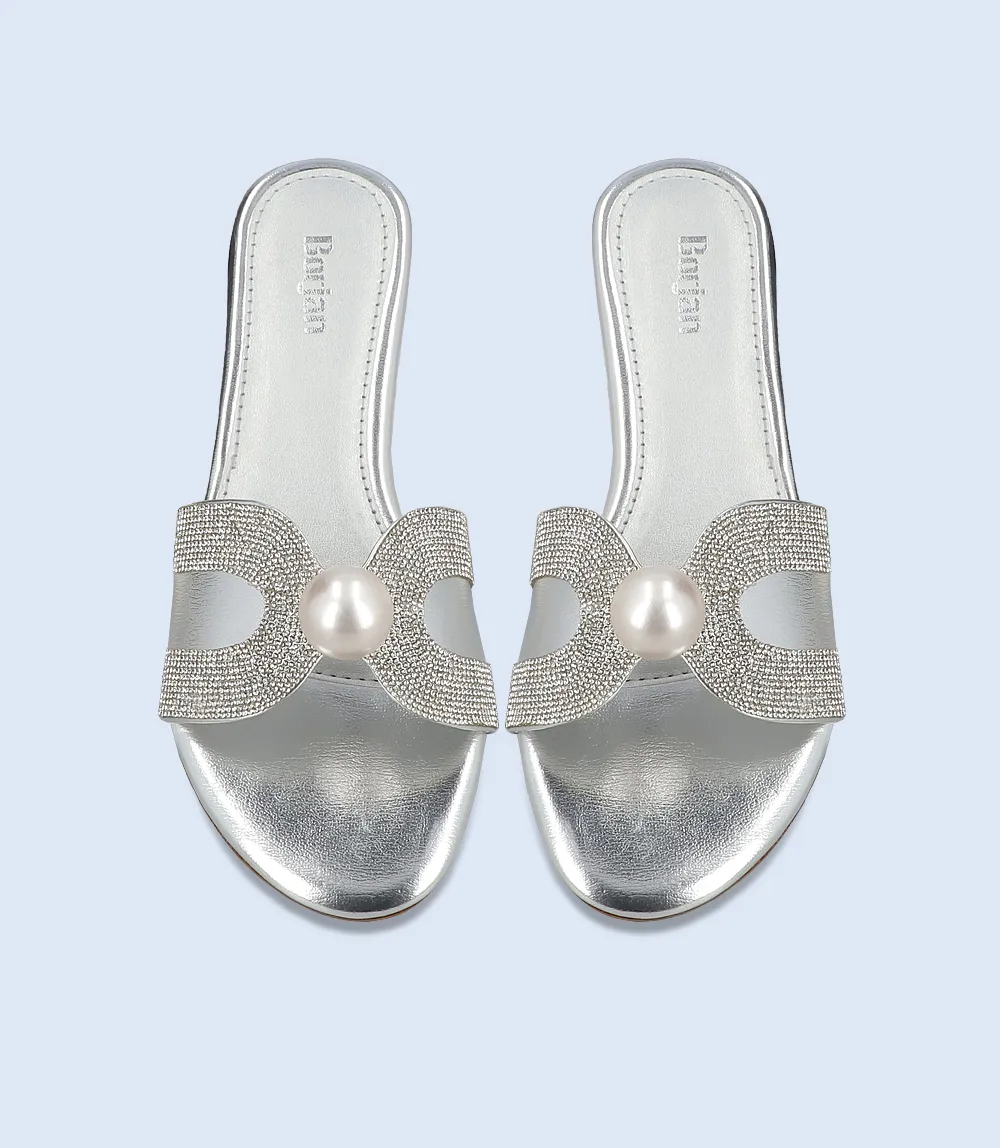 BW9445-SILVER-Women Slipper