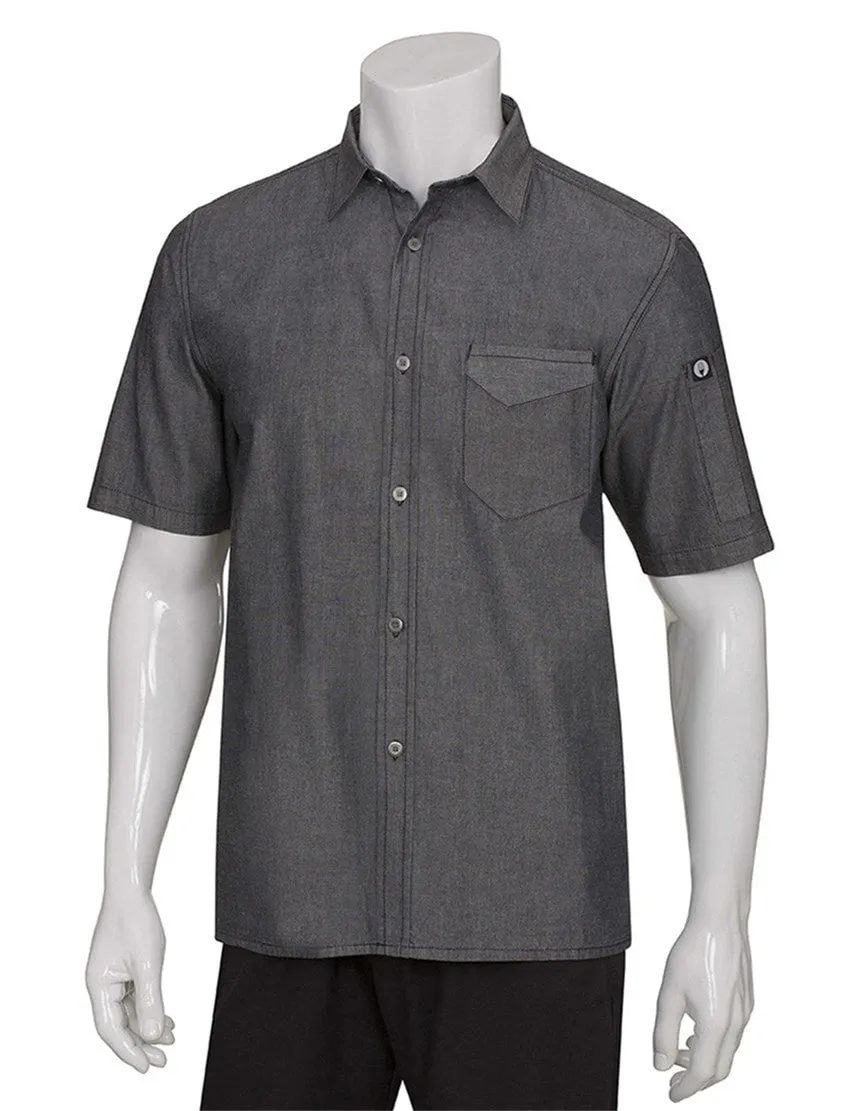 Chef Works Detroit Short Sleeve Denim Shirt