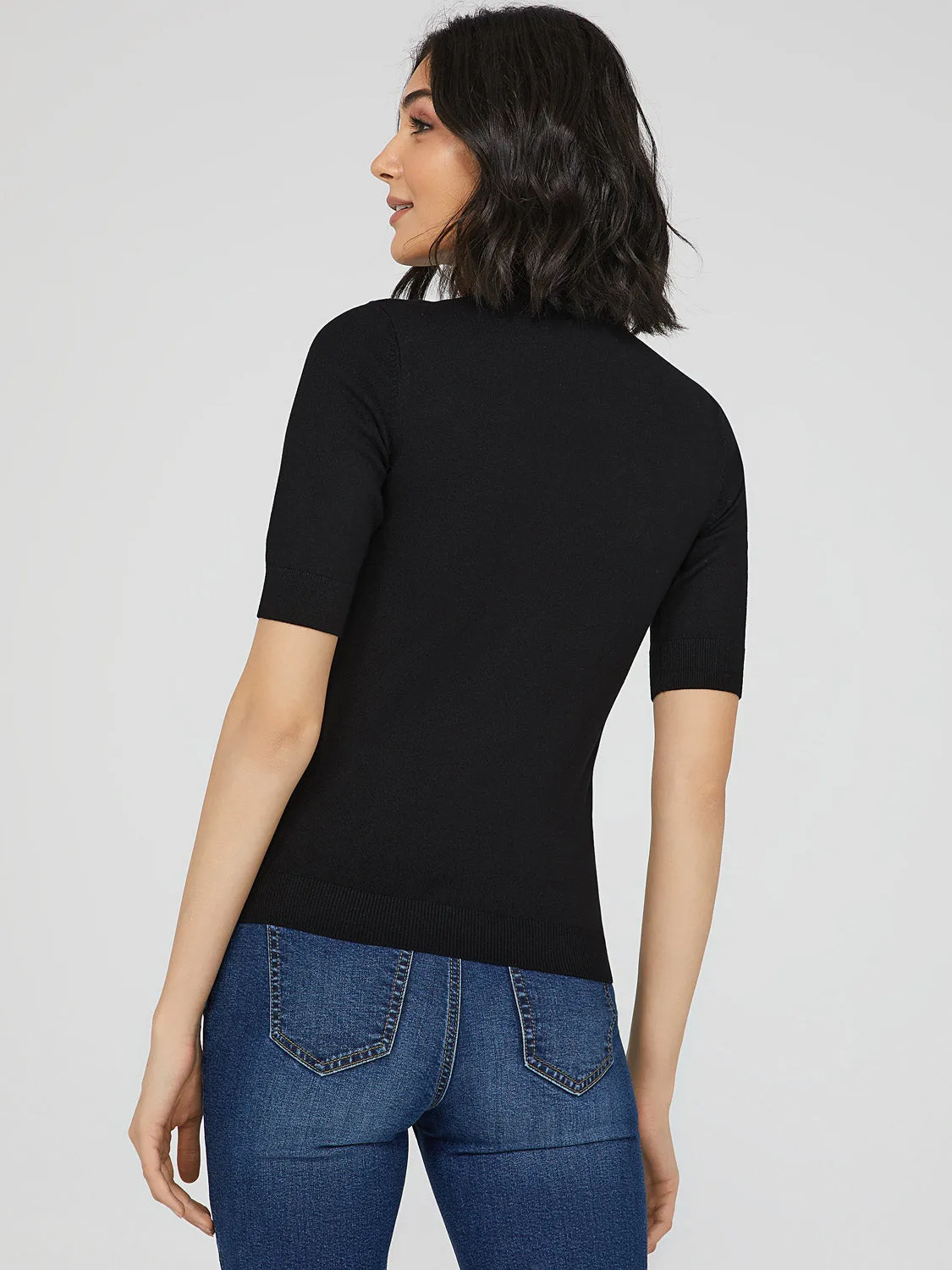 Classic Mock Neck Sweater