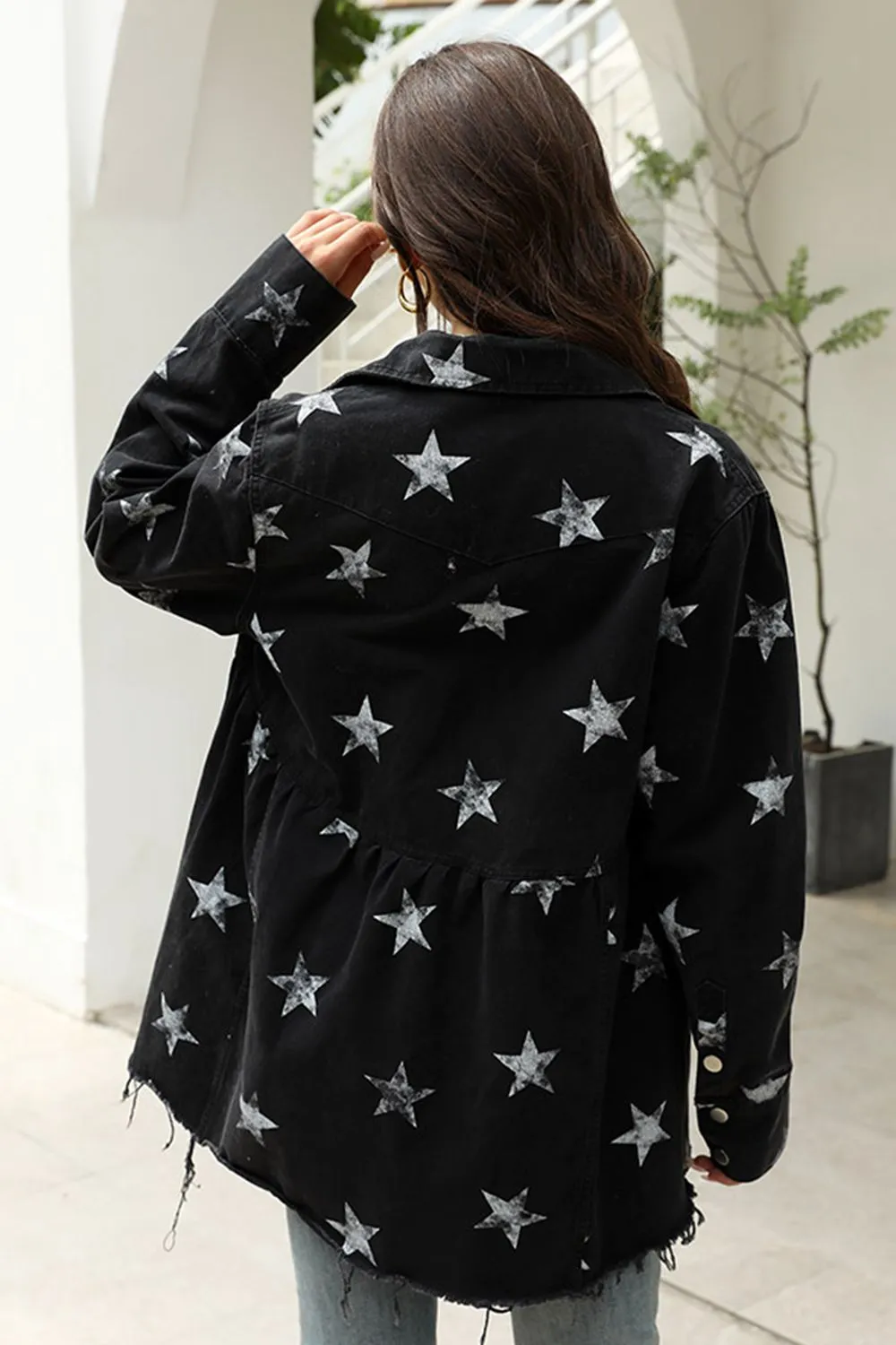 Classy Chic Star Denim Jacket