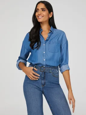 Denim Button-Down Shirt