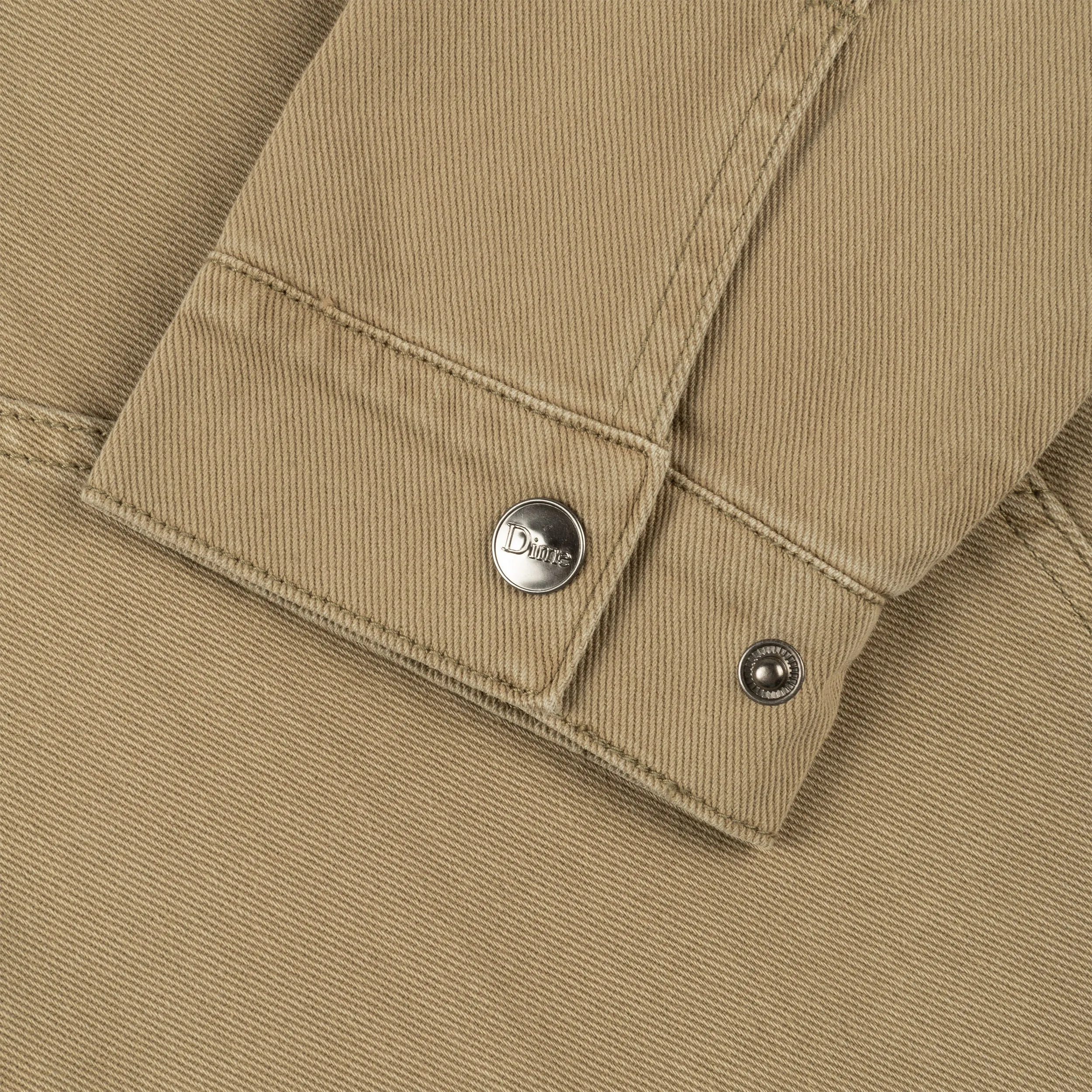 Dime Denim Twill Jacket Washed Khaki