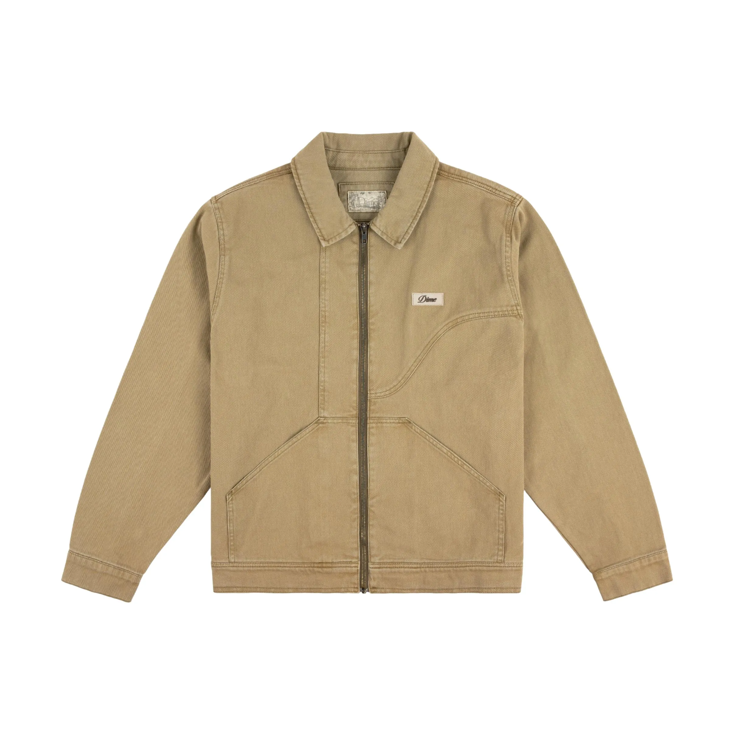 Dime Denim Twill Jacket Washed Khaki