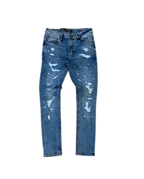 Distressed Skinny Denim Jean