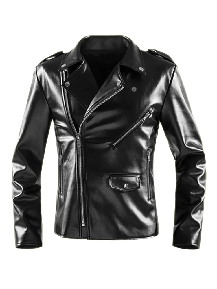 Dutch Faux Leather Biker Jacket