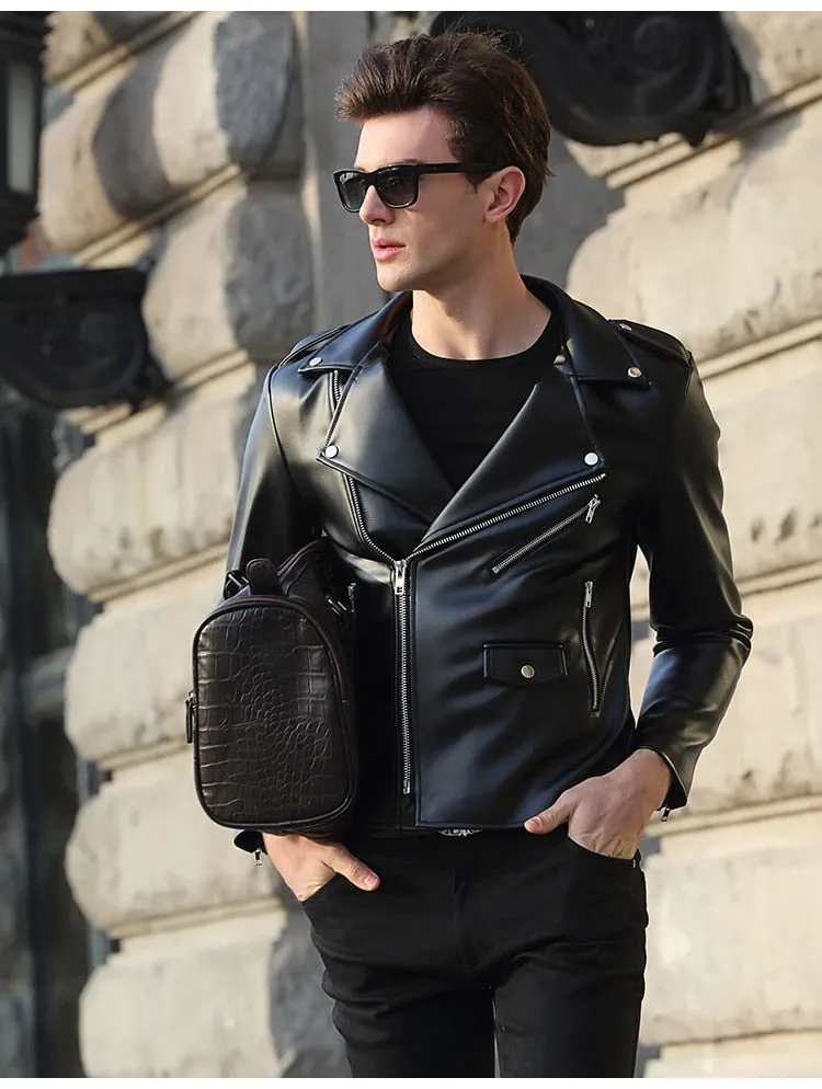 Dutch Faux Leather Biker Jacket