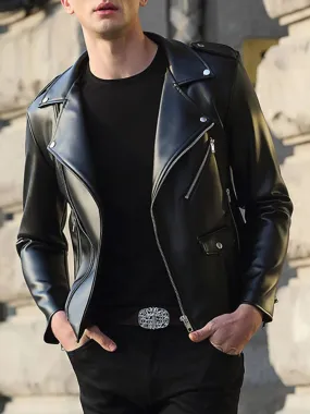 Dutch Faux Leather Biker Jacket