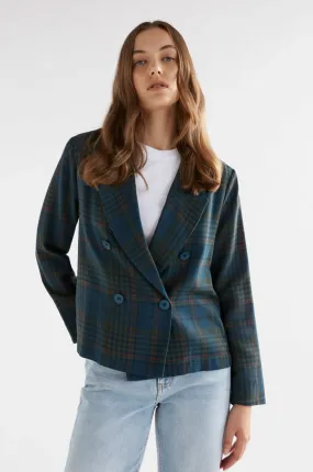 Elk The Label - Seine Jacket - Teal Plaid