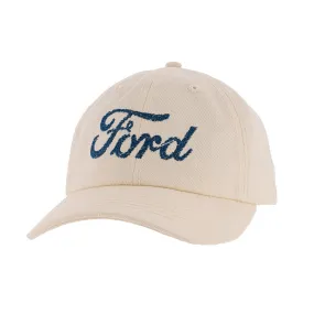 Stylish Ford Embroidered Script Adjustable Slideback Hat for Men and Women