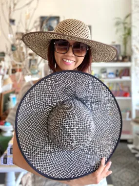 Fun Fashion Double Twisted Toyo Paper Wide Brim Sun Hat