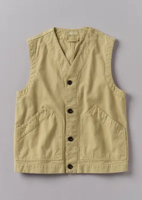 Garment Dyed Cotton Canvas Gilet | Canvas