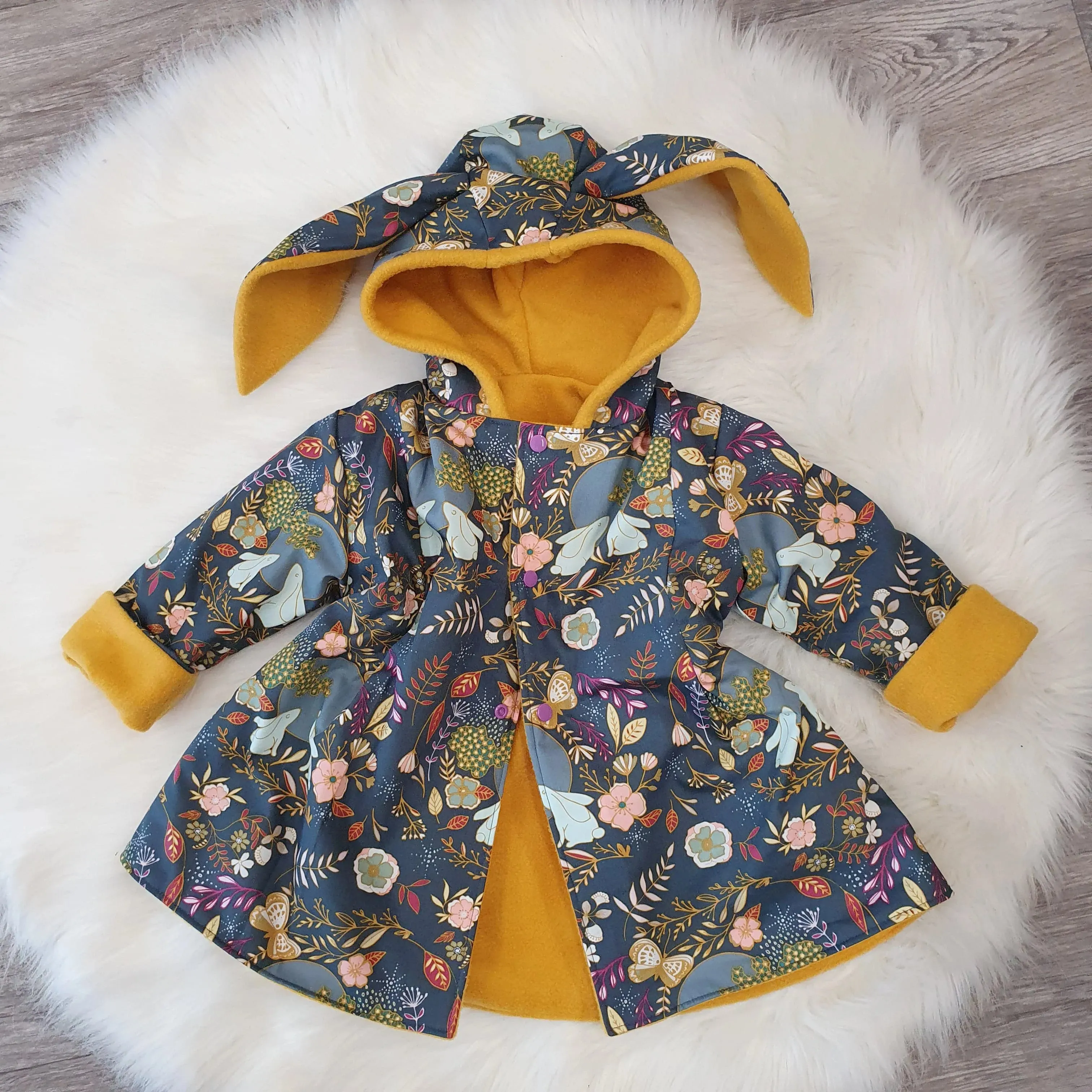 Girls Bunny Coat | Autumn Glow Bonnie Bunny Jacket