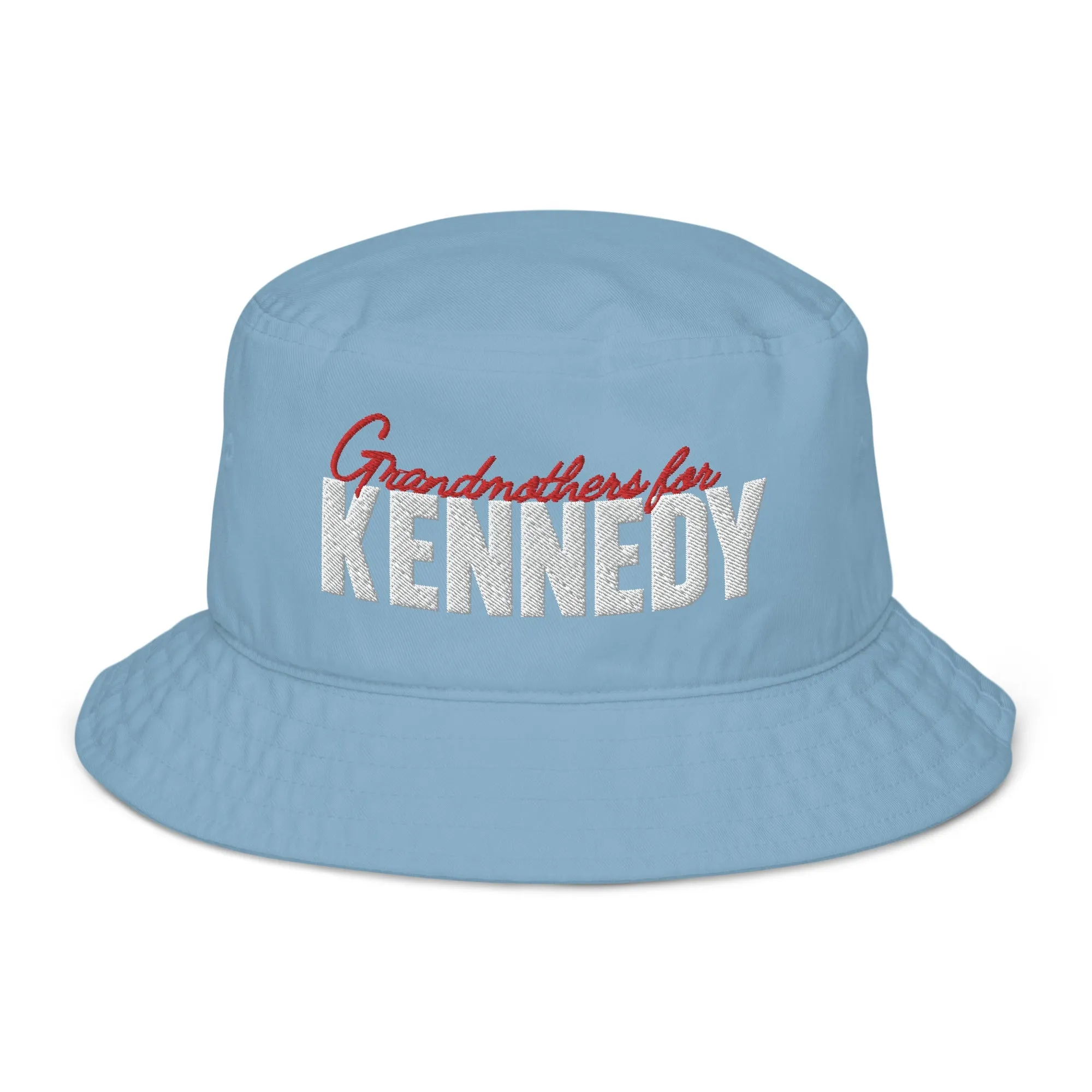 Grandmothers for Kennedy Embroidered Organic Bucket Hat