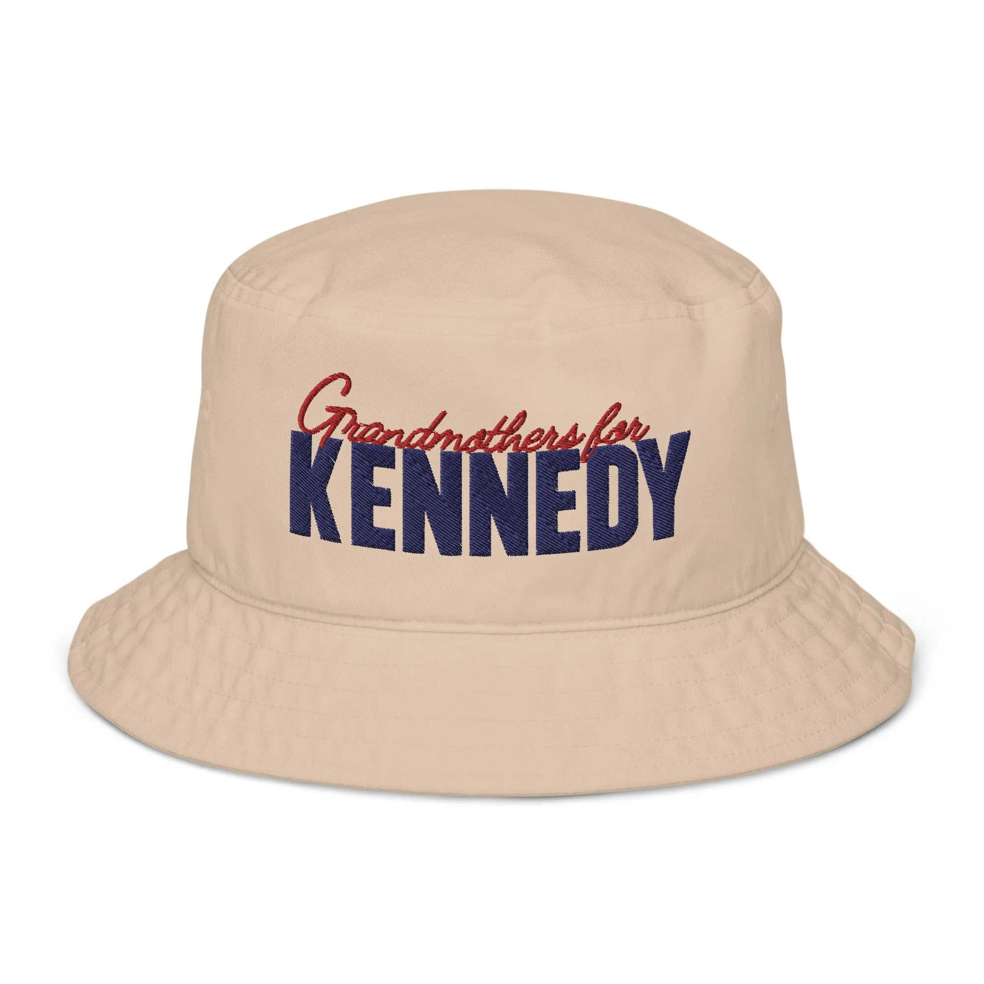 Grandmothers for Kennedy Embroidered Organic Bucket Hat