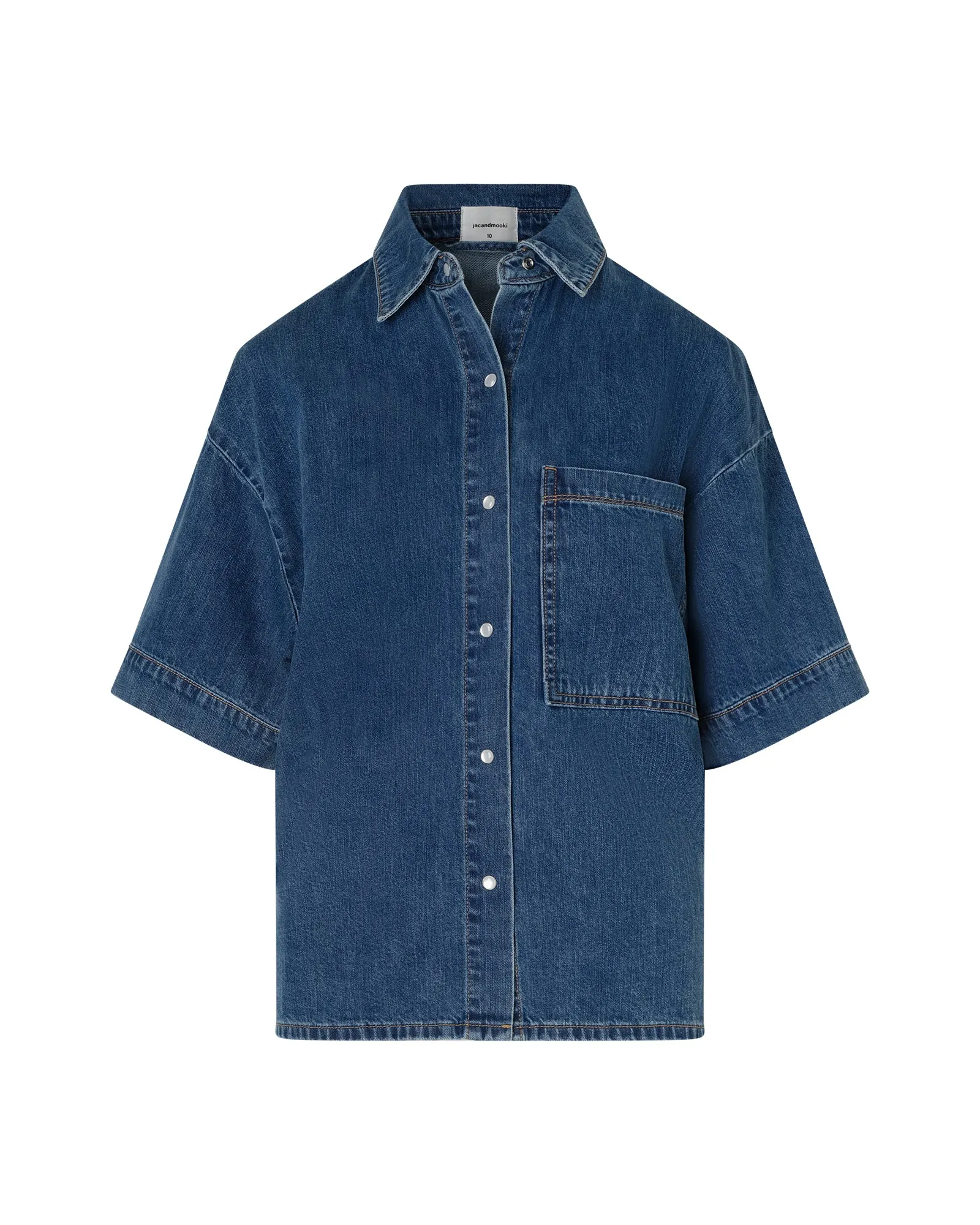 INES SHIRT - MID INDIGO