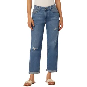 Joe's Womens Boyfriend Destroyed Cropped Jeans