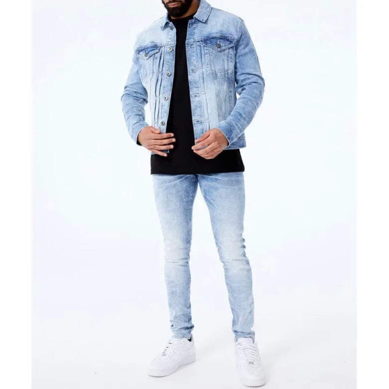 Jordan Craig Boulder Denim Trucker Jacket (Sky Blue) JJ1082