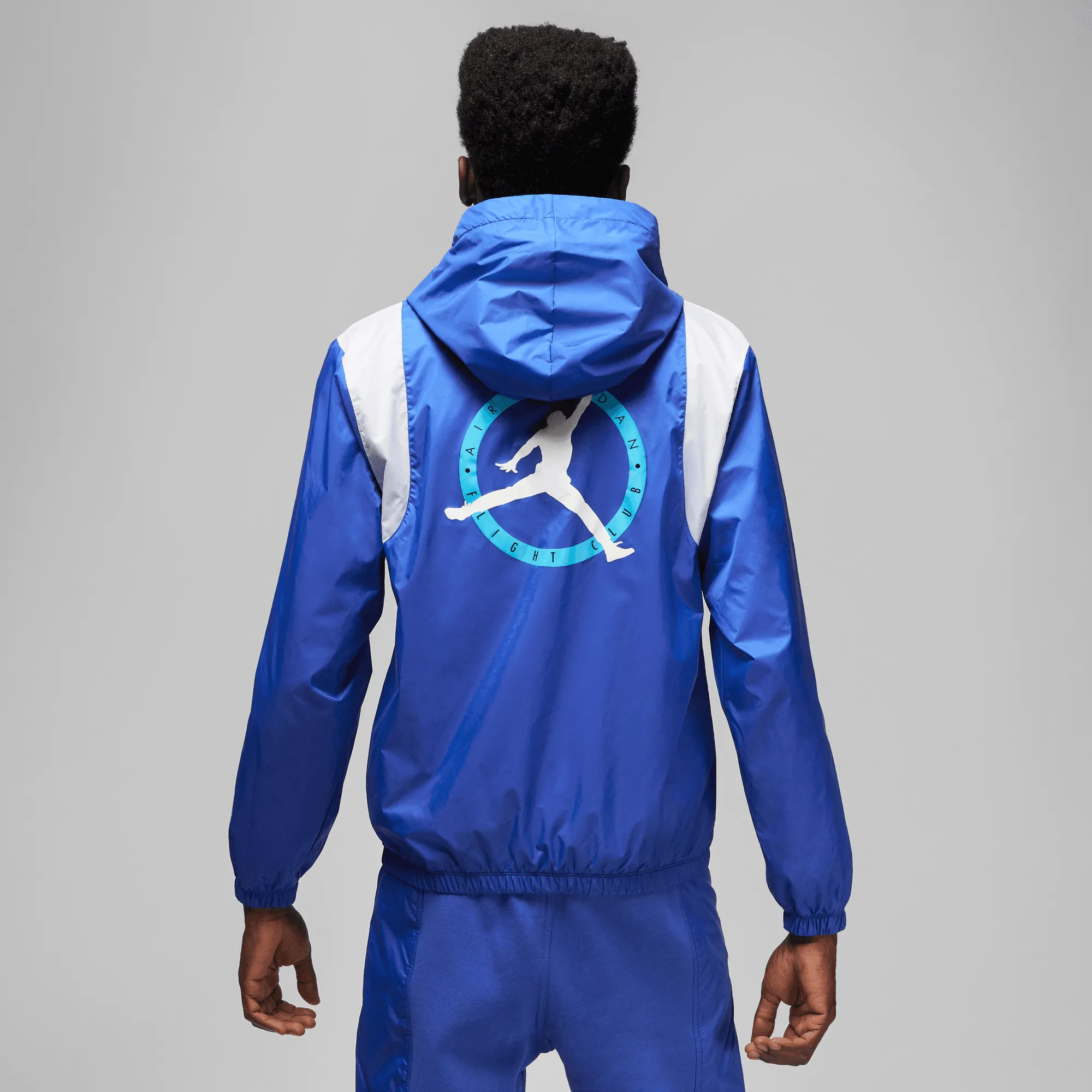 Jordan - Men - Flight MVP Hooded Jacket - Game Royal/White/Black