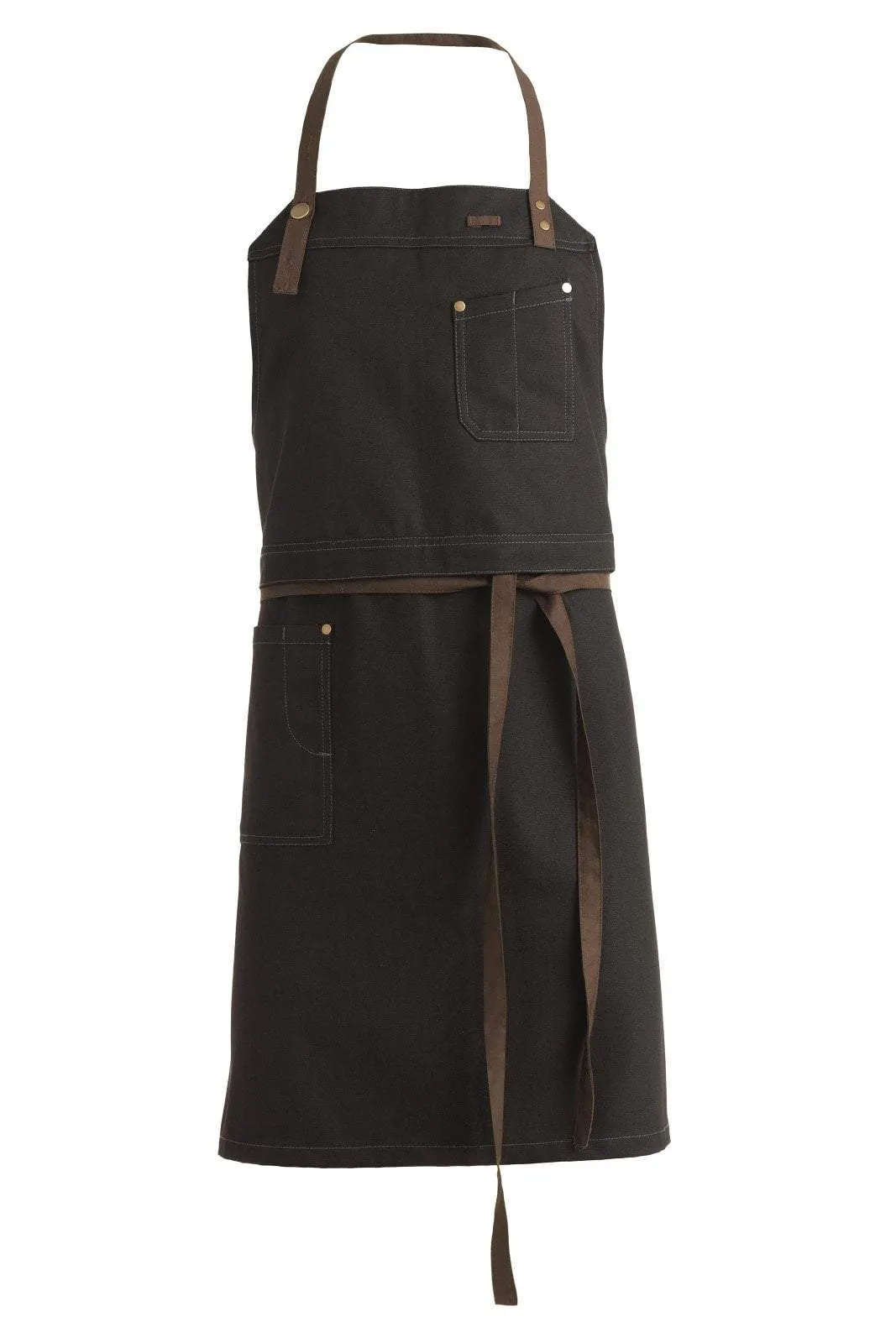 Kentaur 30360 Denim Blue Raw Bib Apron