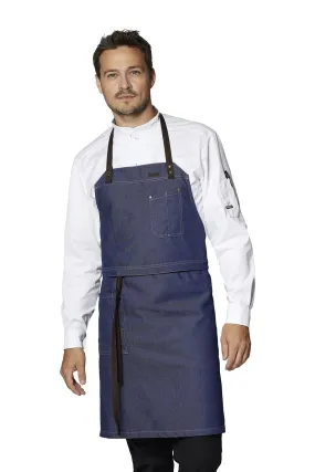 Kentaur 30360 Denim Blue Raw Bib Apron