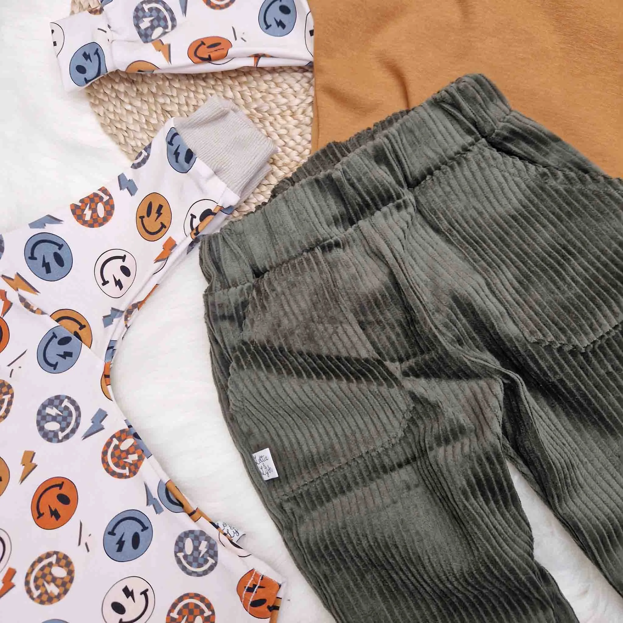 Kid's Korean Style Corduroy Skate Trousers