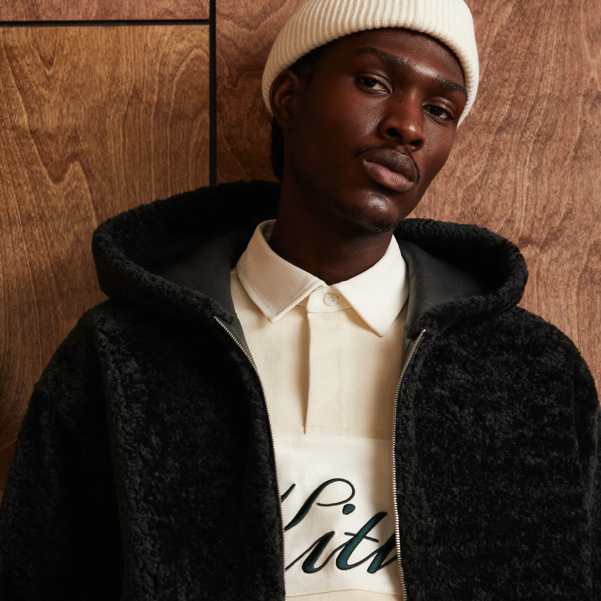 Kith Ryer Hooded Shearling Jacket - Stadium