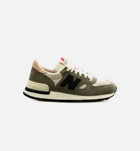 MADE in USA 990v1 Core Mens Lifestyle Shoe - Olive Green/ White