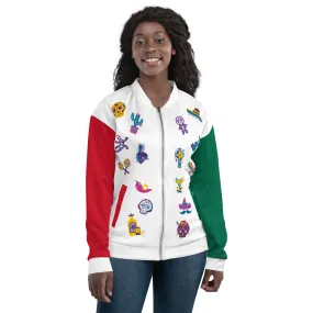 Mexican Flag Jacket / Unisex Mexico Bomber Jacket / Cinco De Mayo Clothing