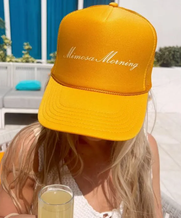 Mimosa Morning Trucker Hat - Yellow