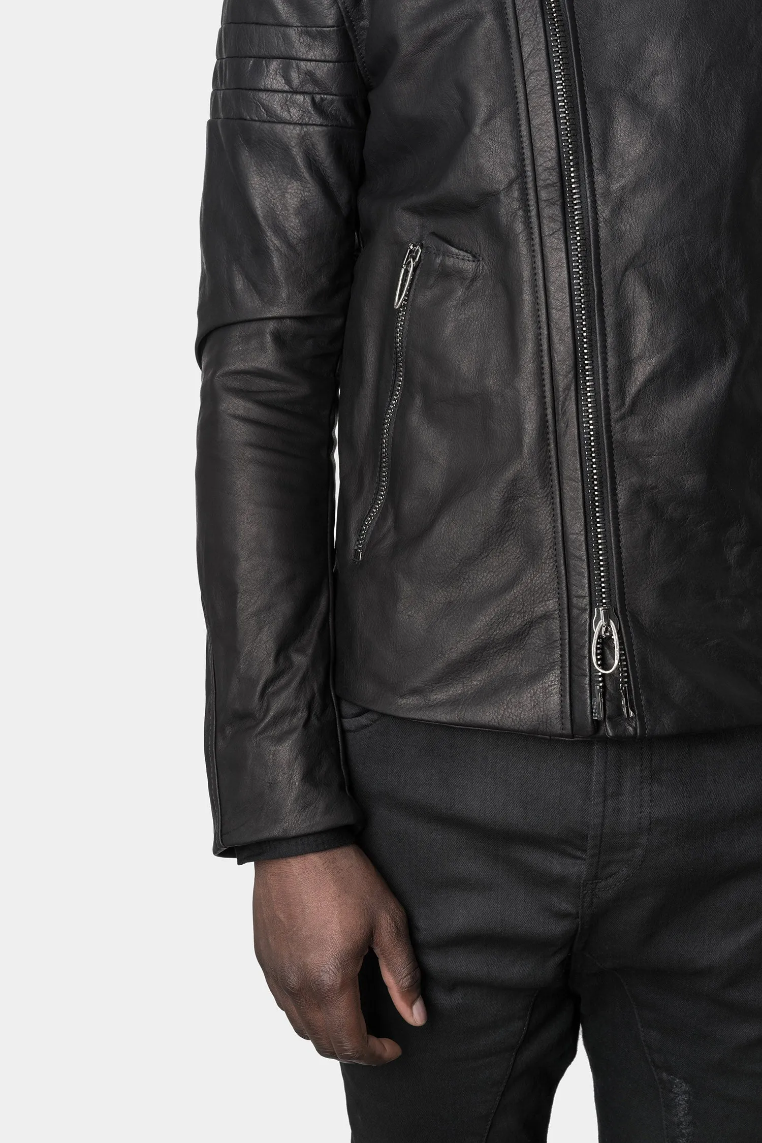 Moto leather jacket